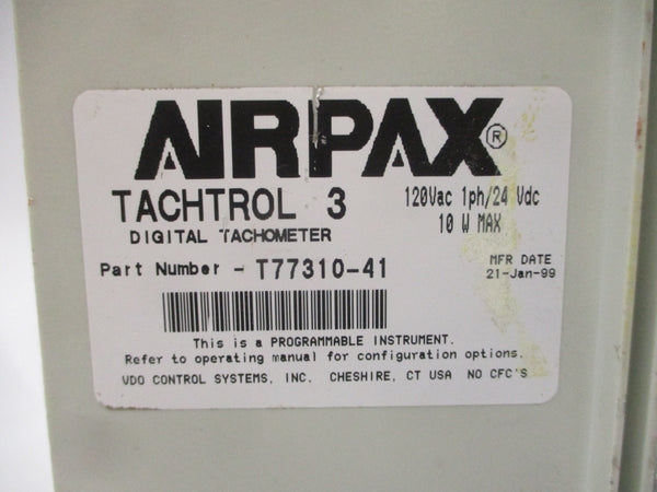 AIRPAX TACHROL3 T77310-41 120VAC UNMP