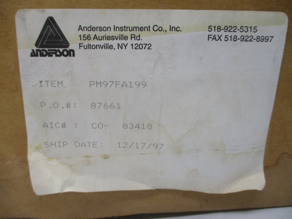 ANDERSON INSTRUMENT PM97FA199 NSMP