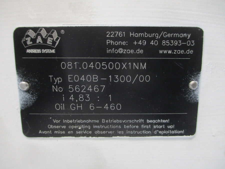 ZAE E040B-1300/00 081.040500X1NM 562467 NSNP