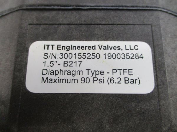 ITT 1.5-N-PN-B217 90PSI 1.5" NSNP