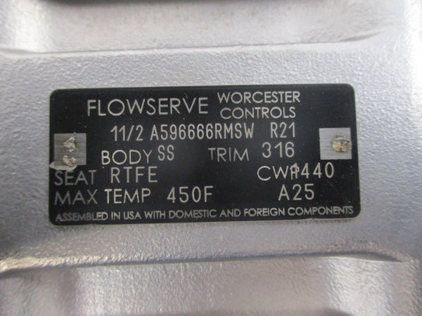 FLOWSERVE A596666RMSWR21 450'F 1-1/2" NSNP
