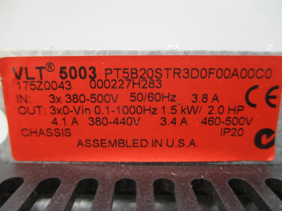 DANFOSS 175Z0043 PT5B20STR3D0F00A00C0 380-500V 3.8A UNMP