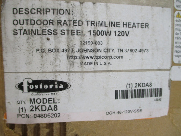 FOSTORIA 2KDA8 OCH-46-120V-SSE 120V 12.5A NSMP