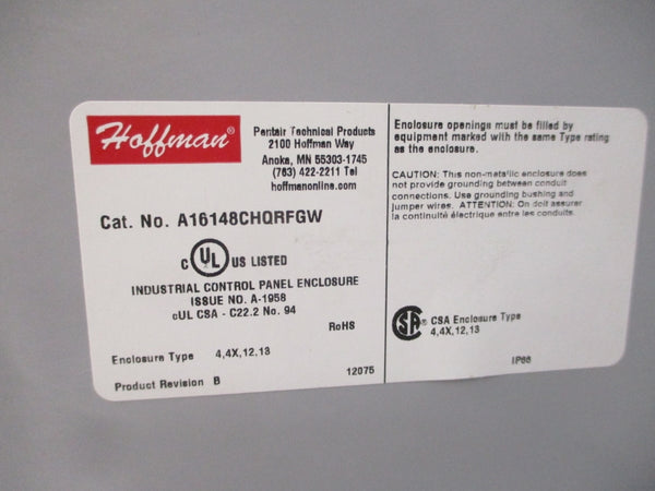 HOFFMAN A16148CHQRFGW NSMP
