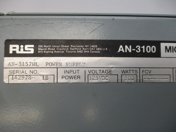 RIS AN-3157HL 125VDC UNMP