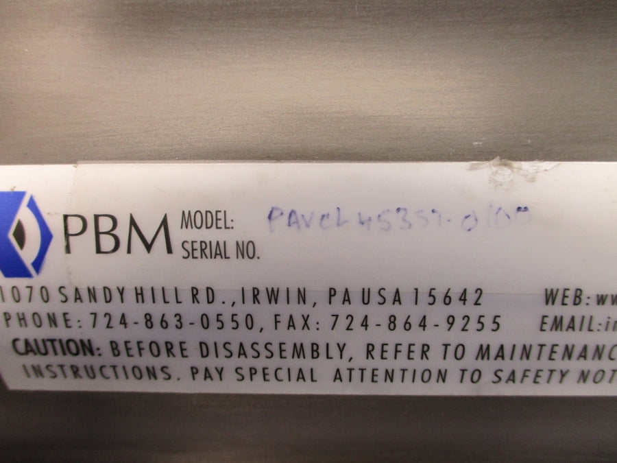 PBM PAVCL4535T-0100 120PSI NSNP