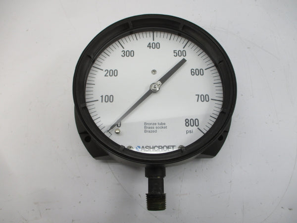 ASHCROFT 60-1379-AS-04L-800# 0-800PSI 6" NSMP