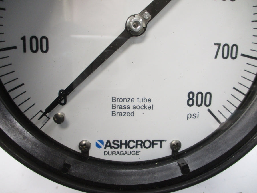 ASHCROFT 60-1379-AS-04L-800# 0-800PSI 6" NSMP