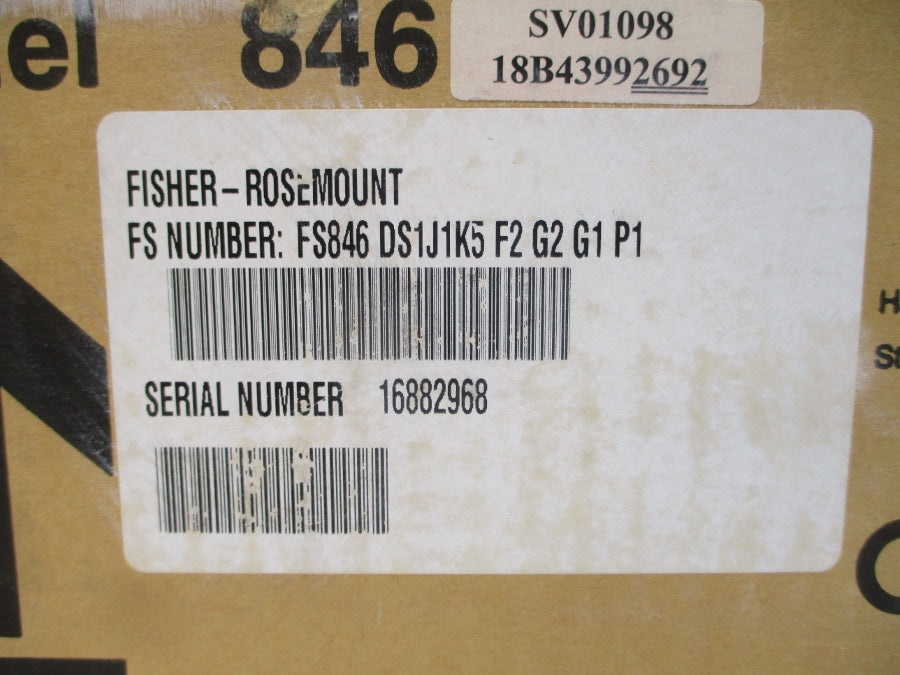 ROSEMOUNT FS846DS1J1K5 3-15PSI NSMP
