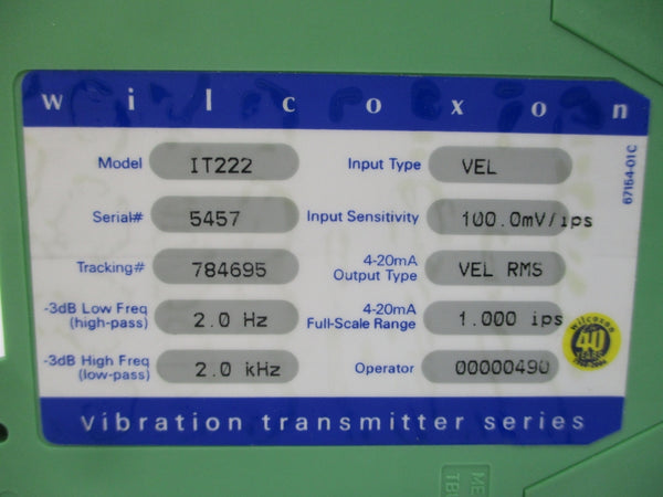 WILCOXON IT222 24V NSMP