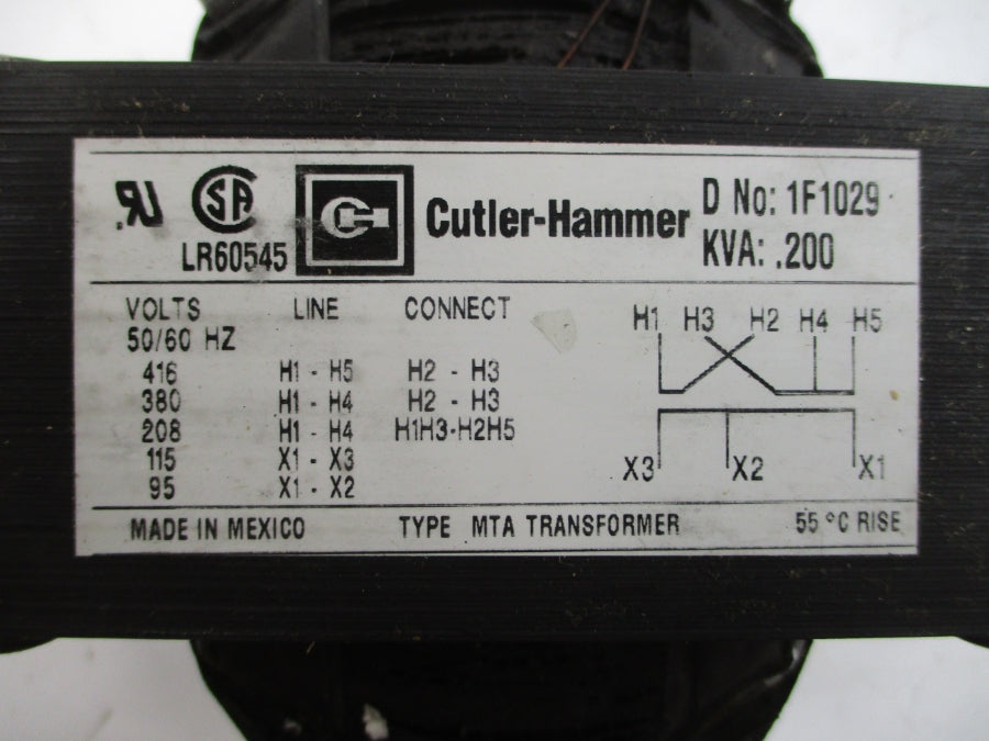 CUTLER HAMMER 1F1029 416V NSNP