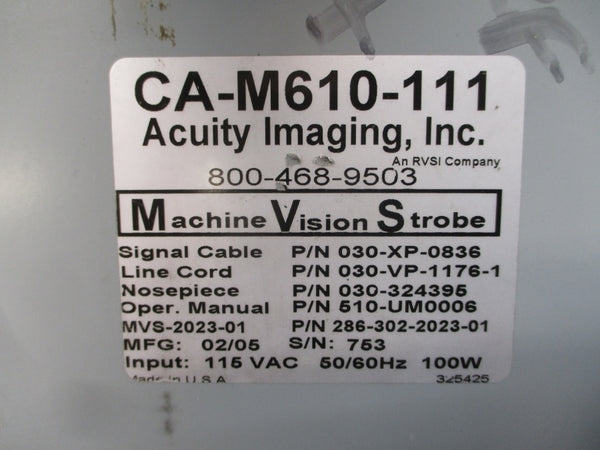 ACUITY IMAGING CA-M610-111 115VAC NSNP