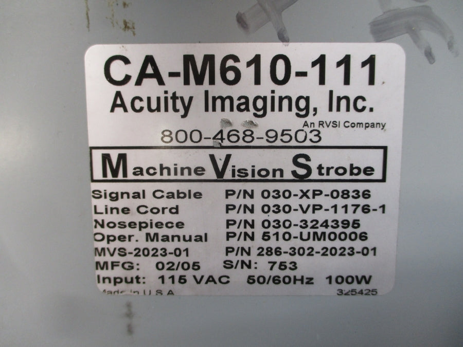 ACUITY IMAGING CA-M610-111 115VAC NSNP