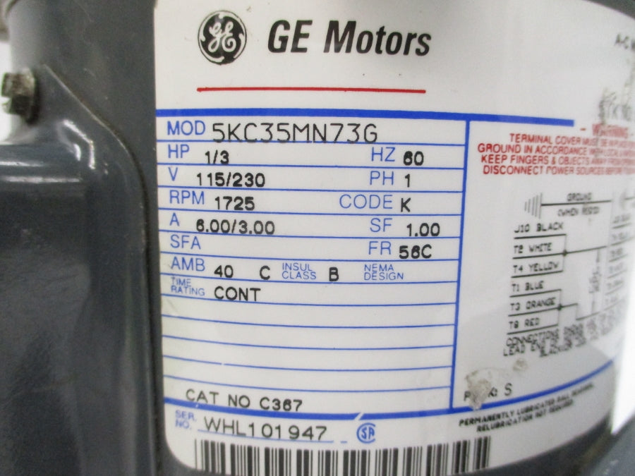GE MOTORS 5KC35MN73G 115/230V 6.00/3.00A (AS PICTURED) NSNP