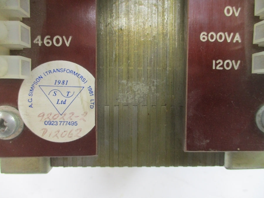 A.C. SIMPSON D12062 460V NSNP