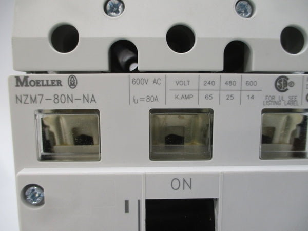 MOELLER NZM7-80N-NA 600VAC 80A NSMP