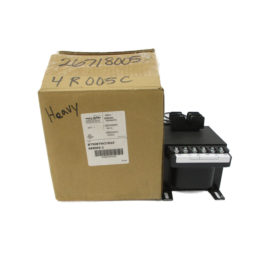MICRON CONTROL TRANSFORMERS B750BTW37RXF SER. 2 230/460/575V NSMP