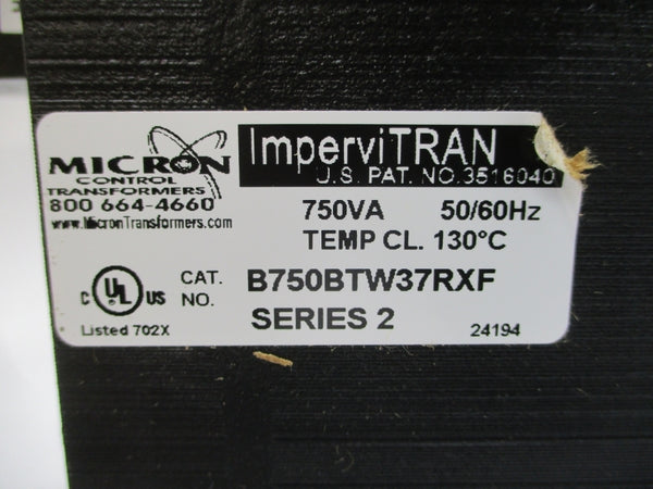 MICRON CONTROL TRANSFORMERS B750BTW37RXF SER. 2 230/460/575V NSMP