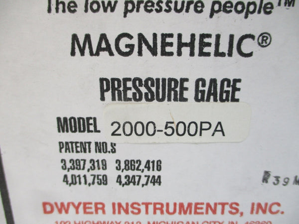 DWYER 2000-500PA 15PSI NSMP