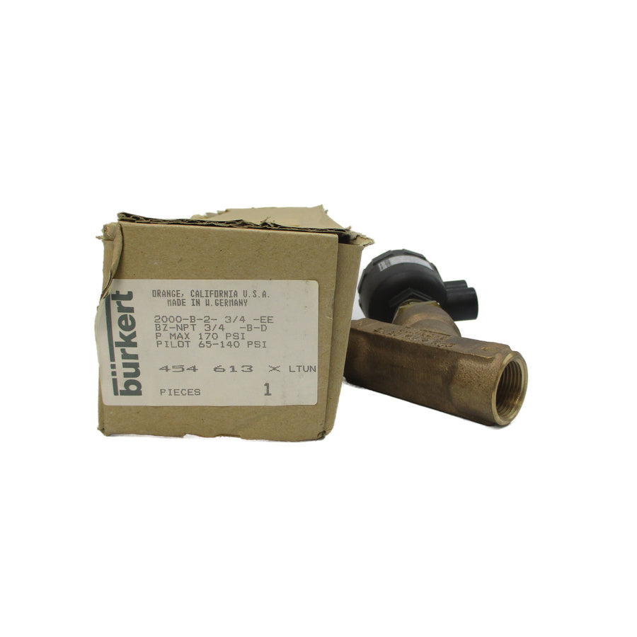 BURKERT 2000-B-2-3/4-EEBZ-NPT3/4-B-D 454613 65-140PSI 3/4" NSMP