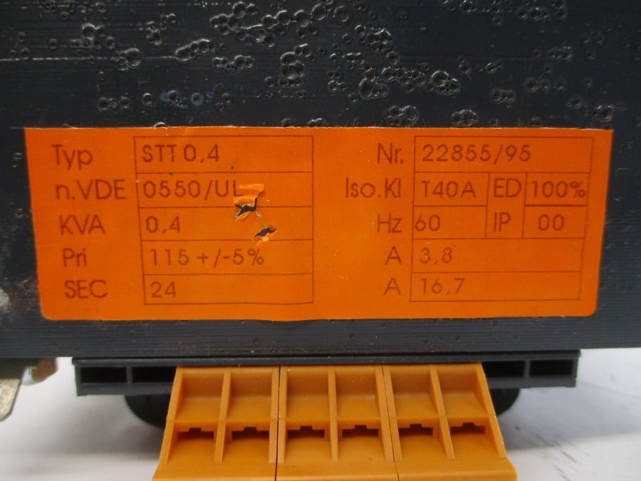 TRANSFORMER STT0.4 22855/95 115V 3.8/16.7A NSNP