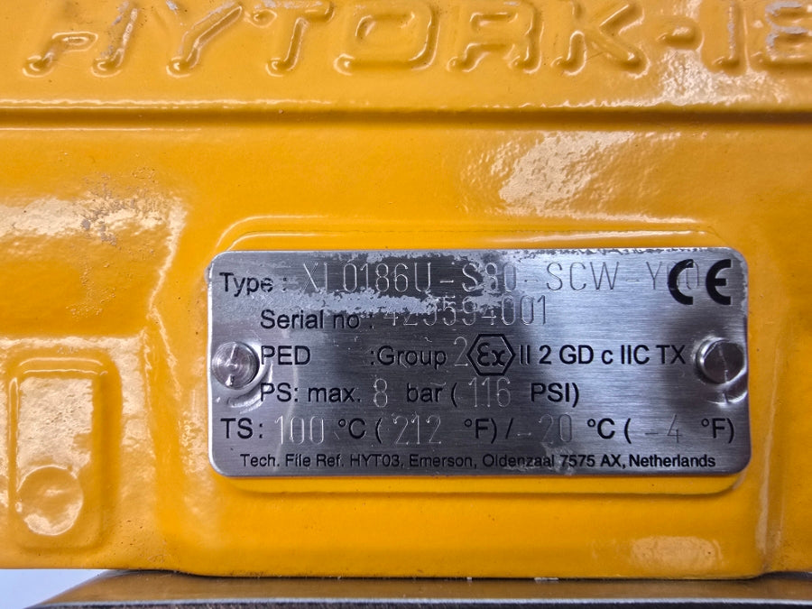 HYTORK XL0186U-S80-SCW-Y00 954466TTSWT5851R2 116PSI 1-1/2" NSNP