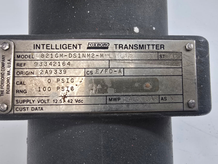 FOXBORO 821GM-DS1NM2-M 100PSI 12.5-42VDC UNMP