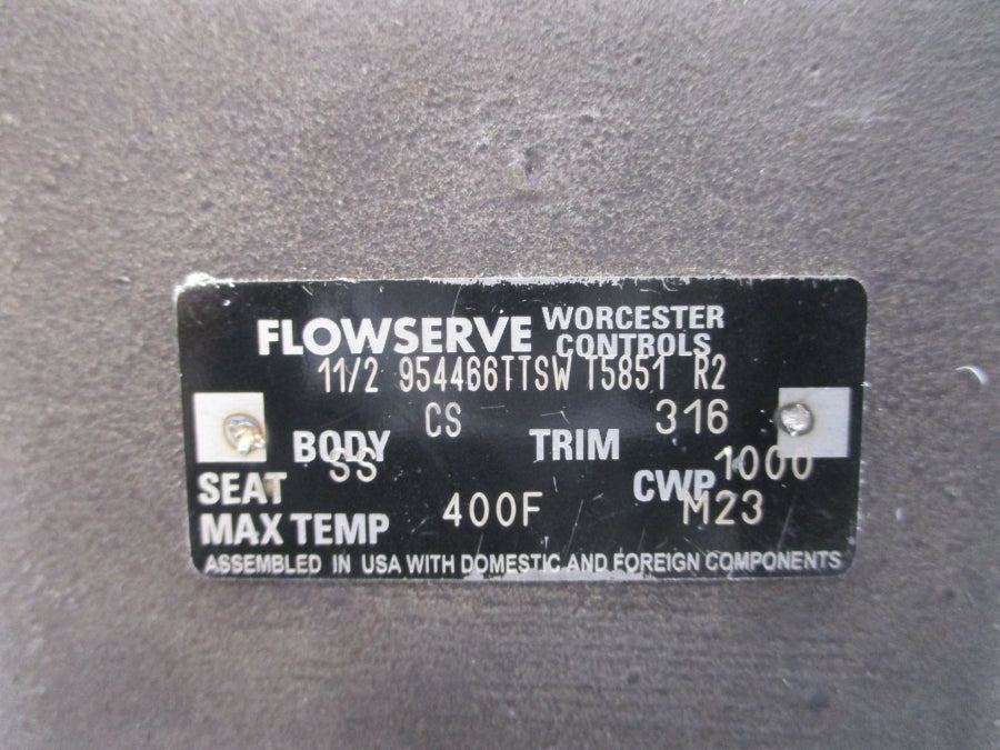 FLOWSERVE 954466TTSWT5851R2 1-1/2" NSNP