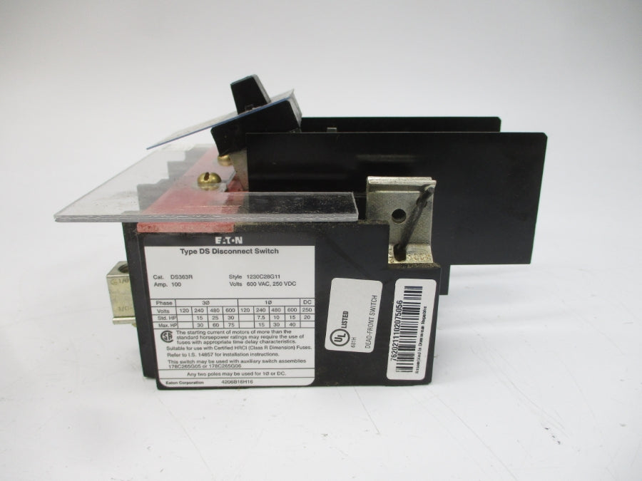 EATON DS363R 1230C28G11 600VAC 100A NSMP