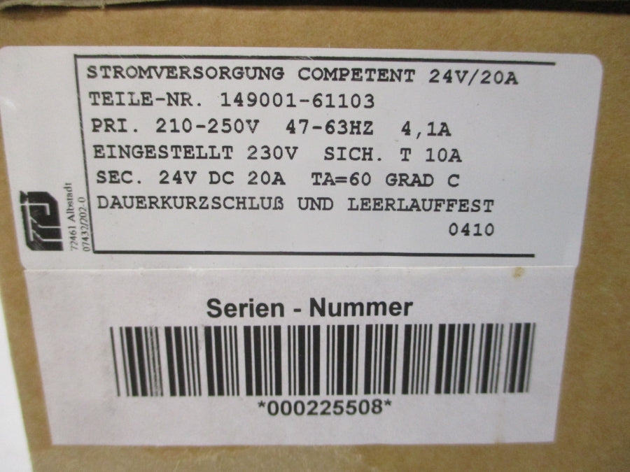 STROMVERSORGUNG 149001-61103 210-250V 4.1A NSMP