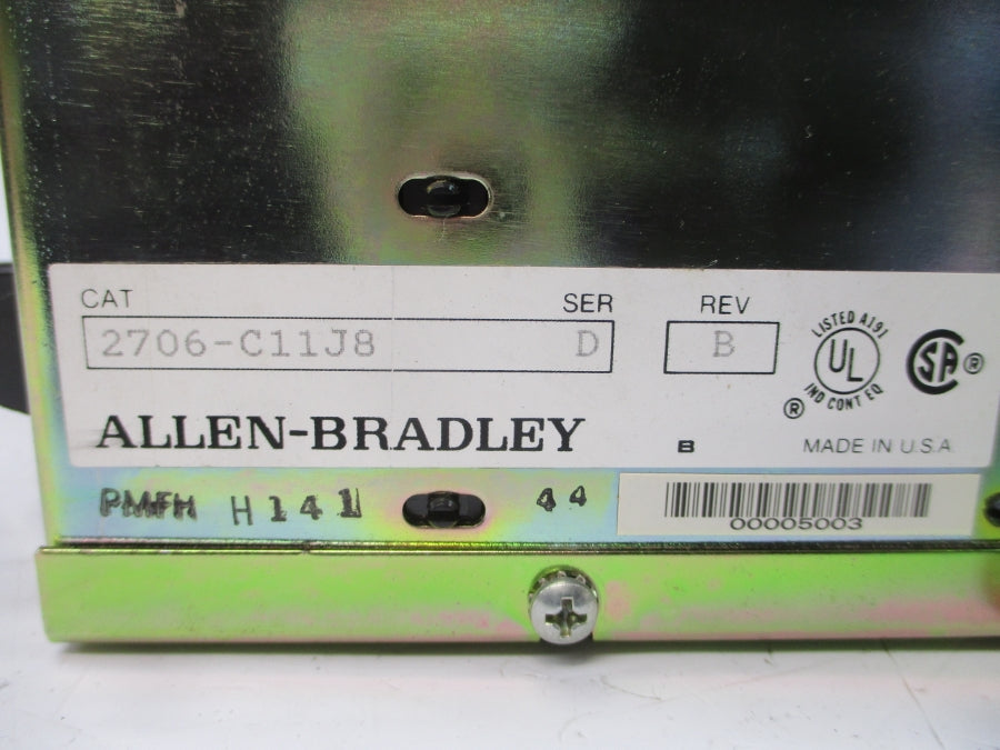 ALLEN BRADLEY 2706-C11J8 SER. D 110/120VAC REV. B NSNP