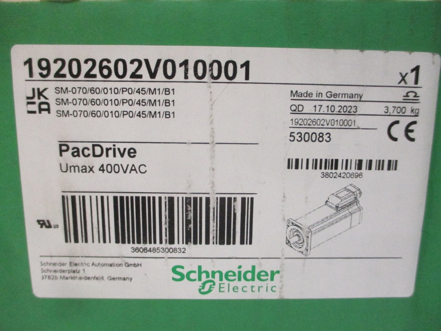 SCHNEIDER ELECTRIC SM-070/60/010/P0/45/M1/B1 19202602V010001 400VAC 6/1.43A NSMP