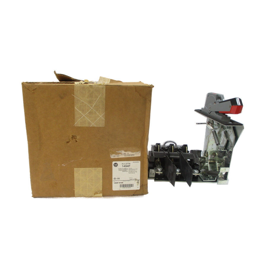 ALLEN BRADLEY 1494F-N100 SER. B 600VAC 100A (BR/WH) NSMP
