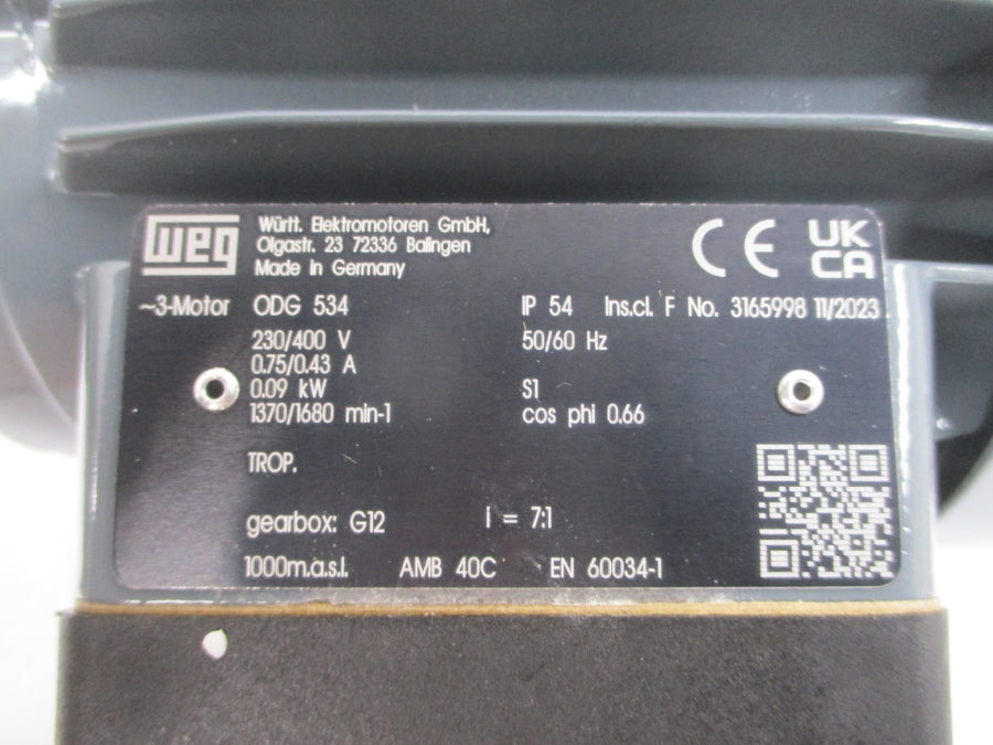 WEG ODG534 230/400V 0.75/0.43A NSNP