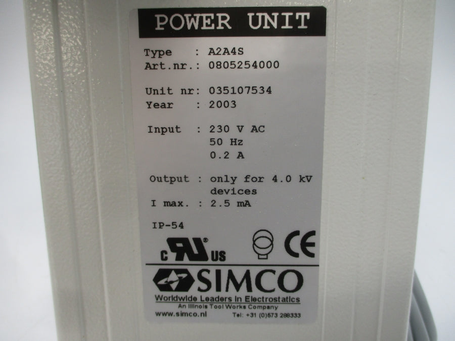 SIMCO A2A4S 0805254000 230VAC 0.2A NSNP