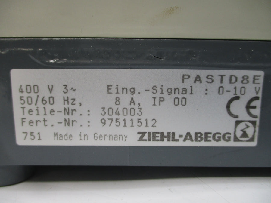 ZIEHL-ABEGG PASTD8E 400V 8A NSNP