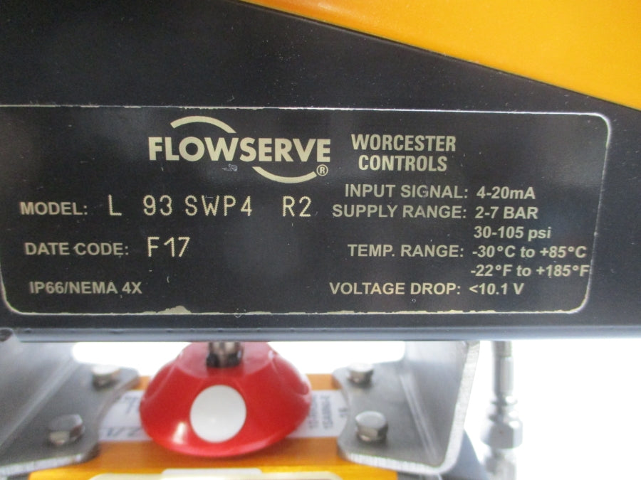FLOWSERVE L93SWP4R2 10F39SNR7 CPT444466PMSE 120PSI 1/2" NSNP