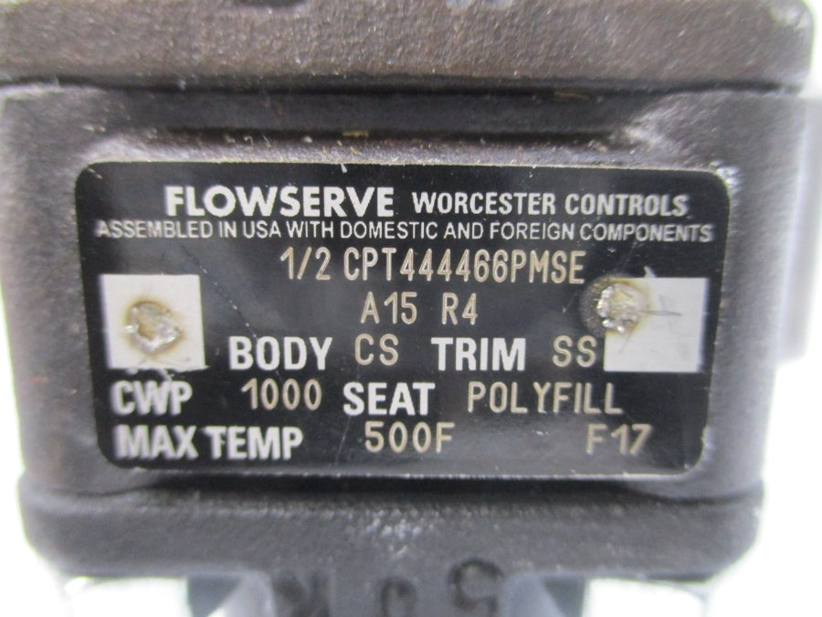 FLOWSERVE L93SWP4R2 10F39SNR7 CPT444466PMSE 120PSI 1/2" NSNP