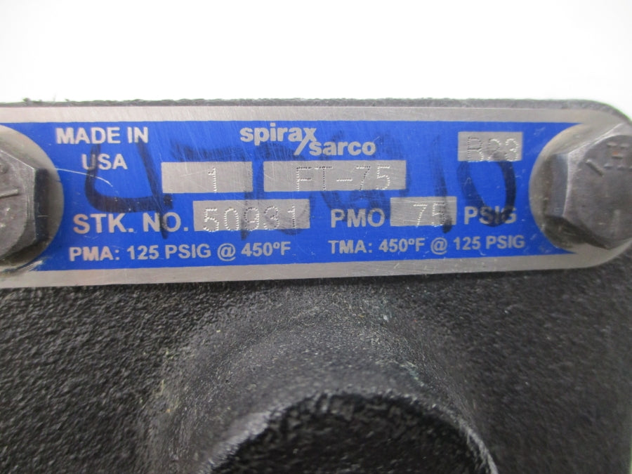 SPIRAX SARCO 50931 FT-75 125PSI 450'F 1" NSNP