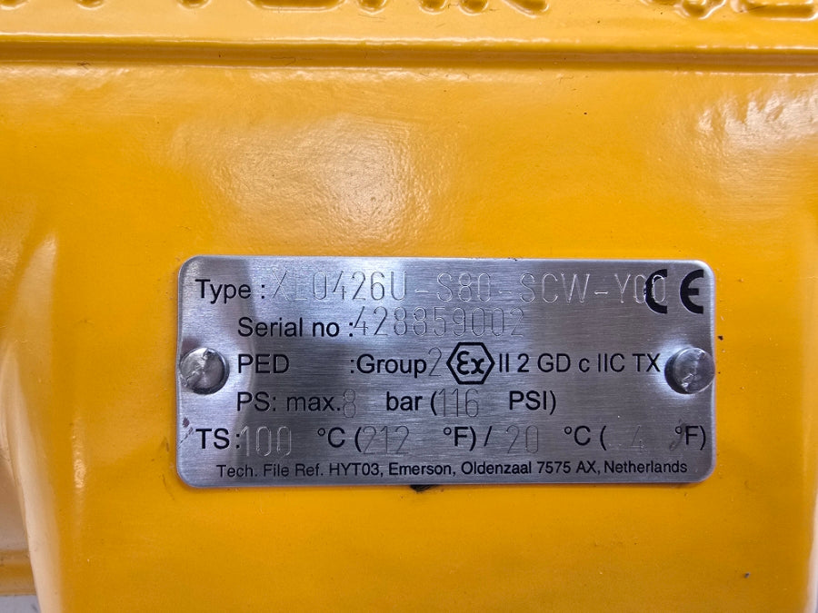 HYTORK XL0426U-S80-SCW-Y00 116PSI NSNP