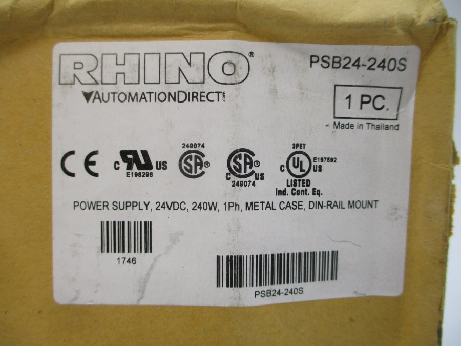 AUTOMATION DIRECT PSB24-240S 100-240V 3.5A NSMP