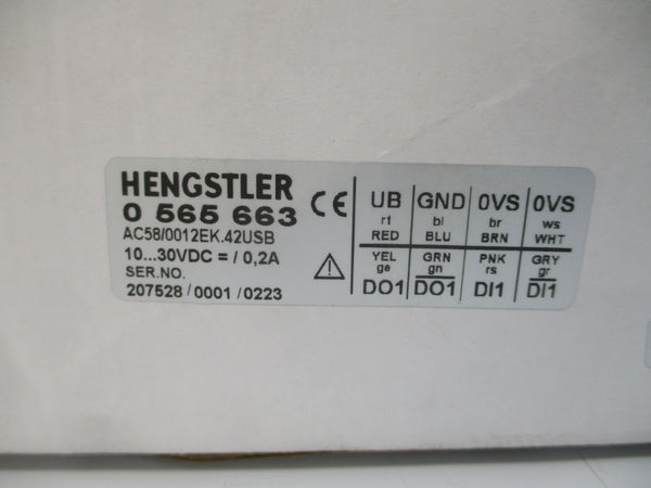 HENGSTLER 0565663 AC58/0012EK.42USB 10-30VDC 0.2A NSMP