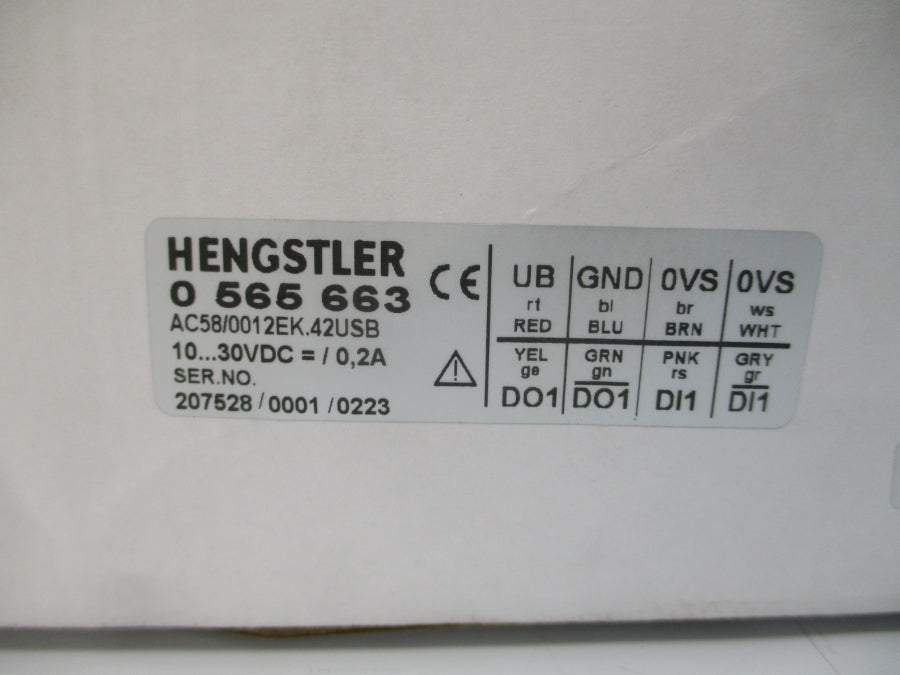 HENGSTLER 0565663 AC58/0012EK.42USB 10-30VDC 0.2A NSMP
