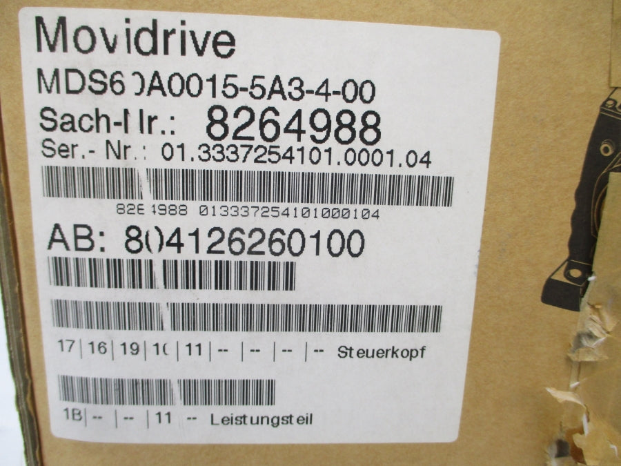 SEW-EURODRIVE MDS60A0015-5A3-4-00 08264988 NSMP