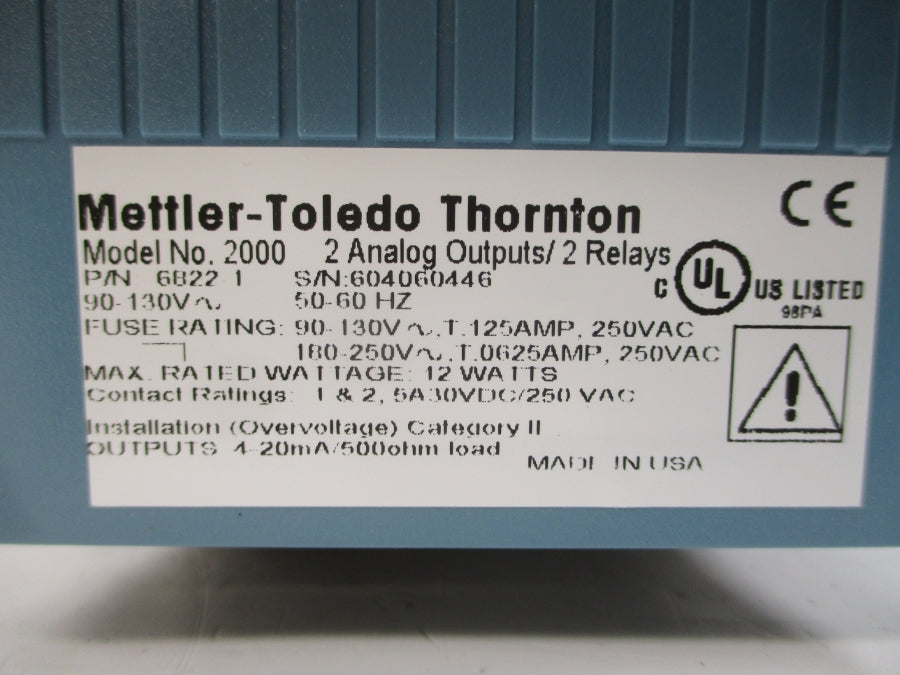 METTLER TOLEDO 6822-1 90-130V 1.125A NSMP
