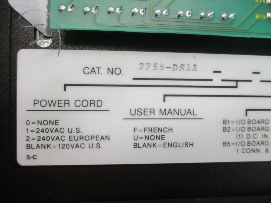 ALLEN BRADLEY 2755-DS1A SER. B 100-240VAC REV. F NSNP