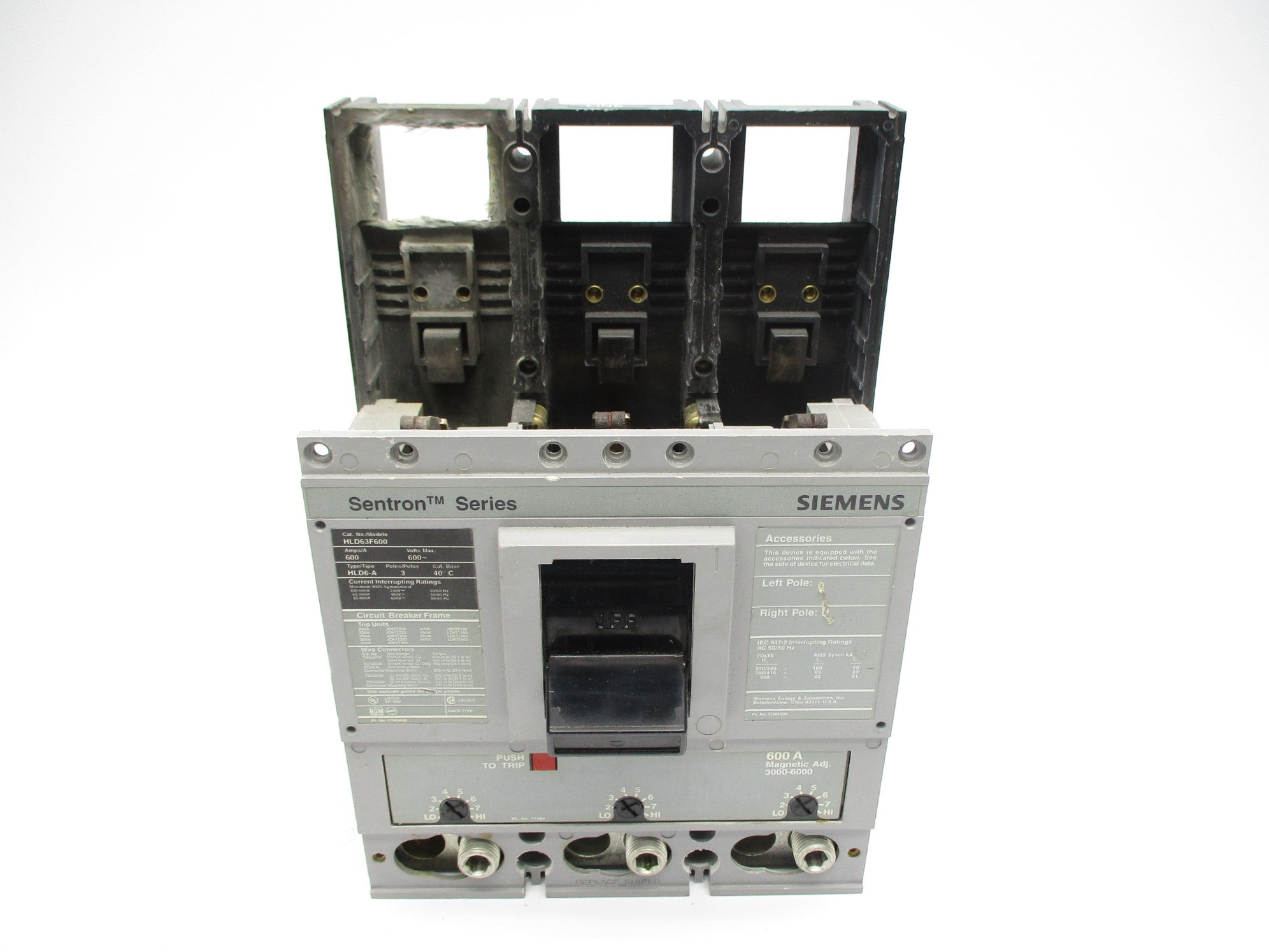 SIEMENS HLD63F600 600V 600A (AS PICTURED) UNMP