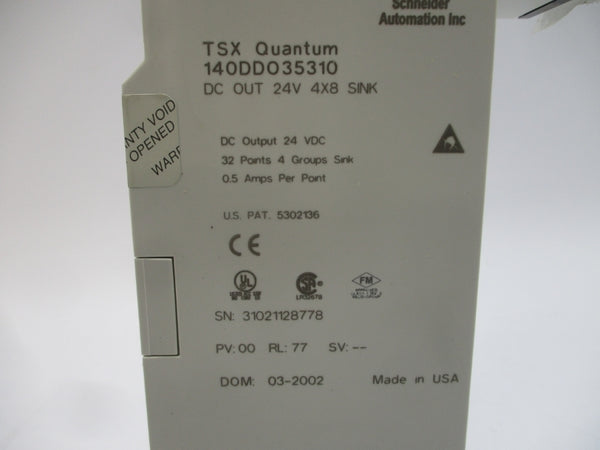 SCHNEIDER AUTOMATION 140DDO35310 24VDC 0.5A NSMP