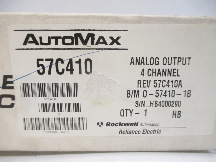 RELIANCE ELECTRIC 57C410 REV. 57C410A 10VDC NSMP