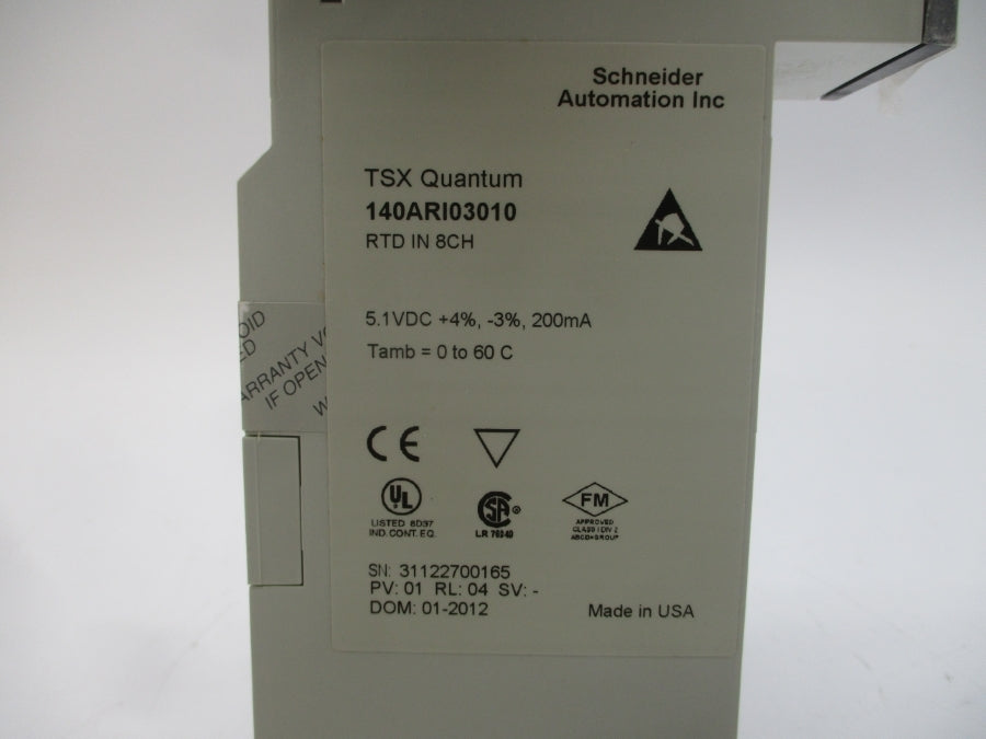 SCHNEIDER AUTOMATION 140ARI03010 5.1VDC NSMP